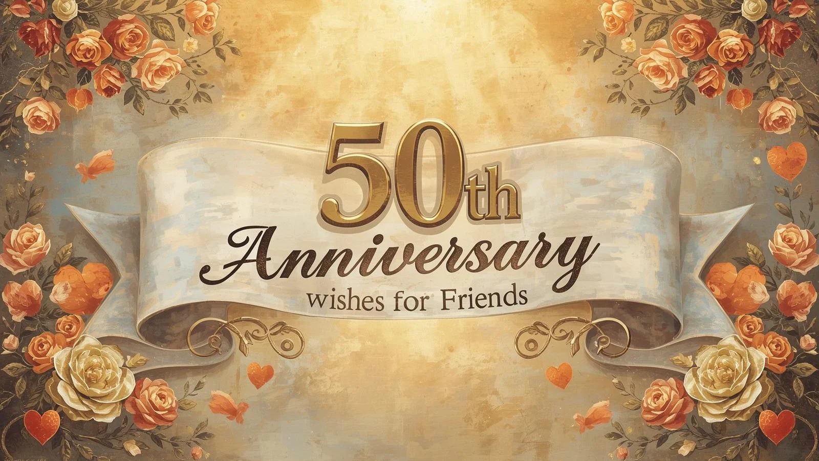 50th Wedding Anniversary Wishes for Friends