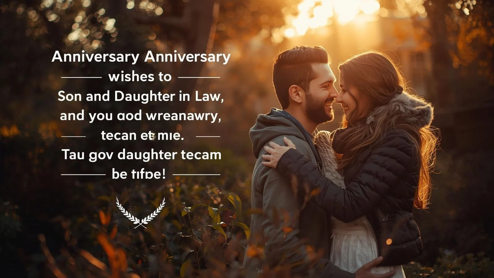Anniversary Wishes to Son and Daughter in Law
