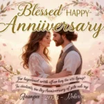 Blessed Happy Anniversary Wishes Couple