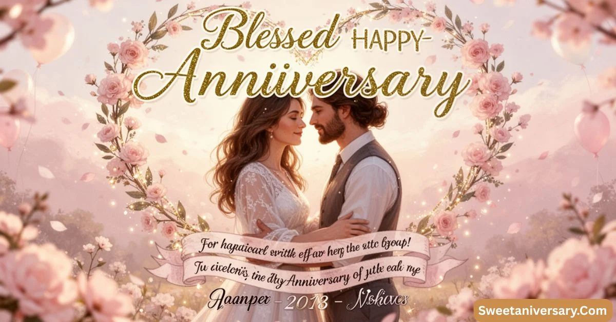 Blessed Happy Anniversary Wishes Couple