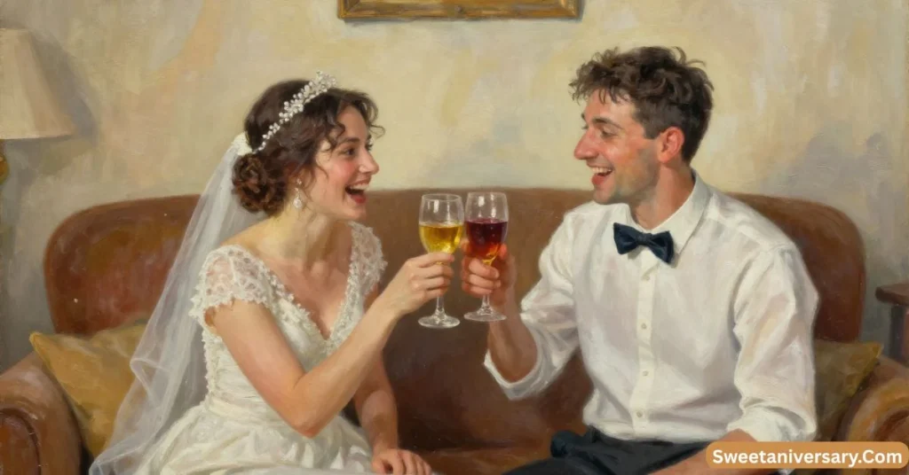 Funny Couple Happy Wedding Anniversary Wishes