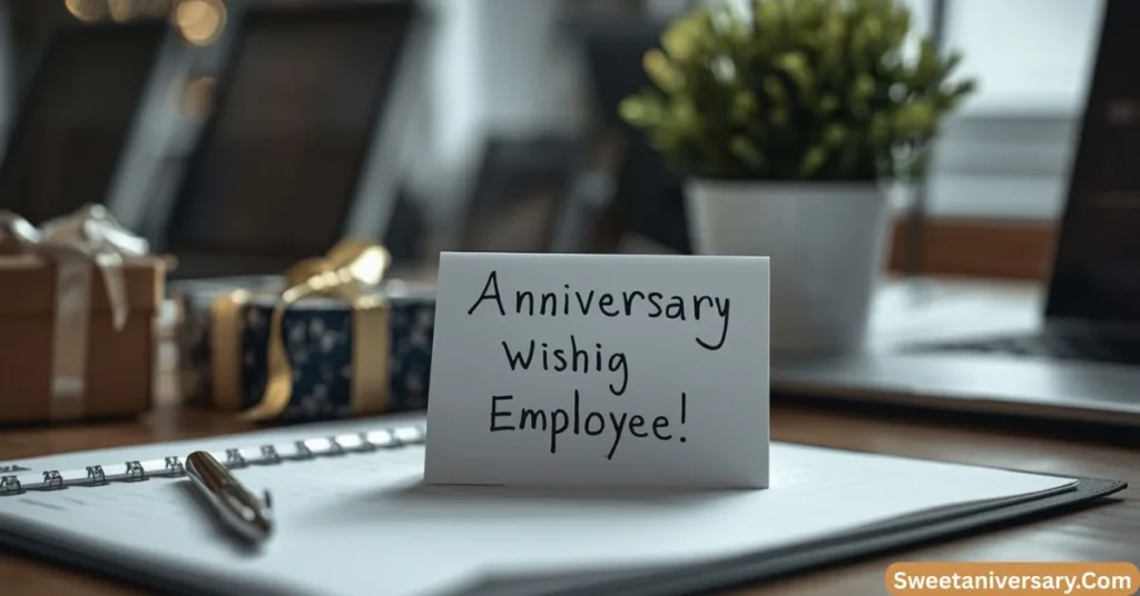 Professional Work Anniversary Wishes to Employee