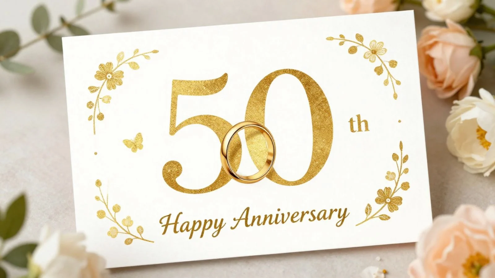 Short 50th Wedding Anniversary Wishes for Couple