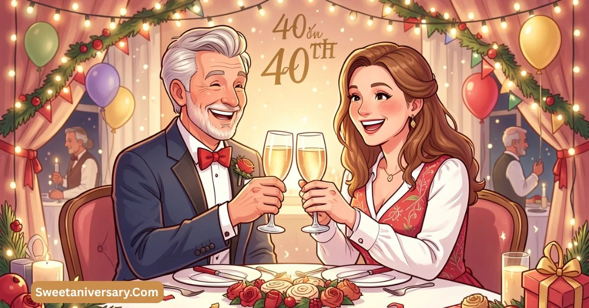Happy 40th Wedding Anniversary Wishes for Couples