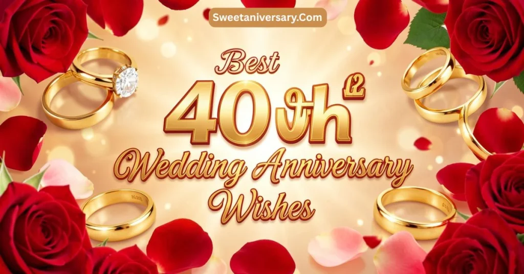 Best 40th Wedding Anniversary Wishes for Instagram