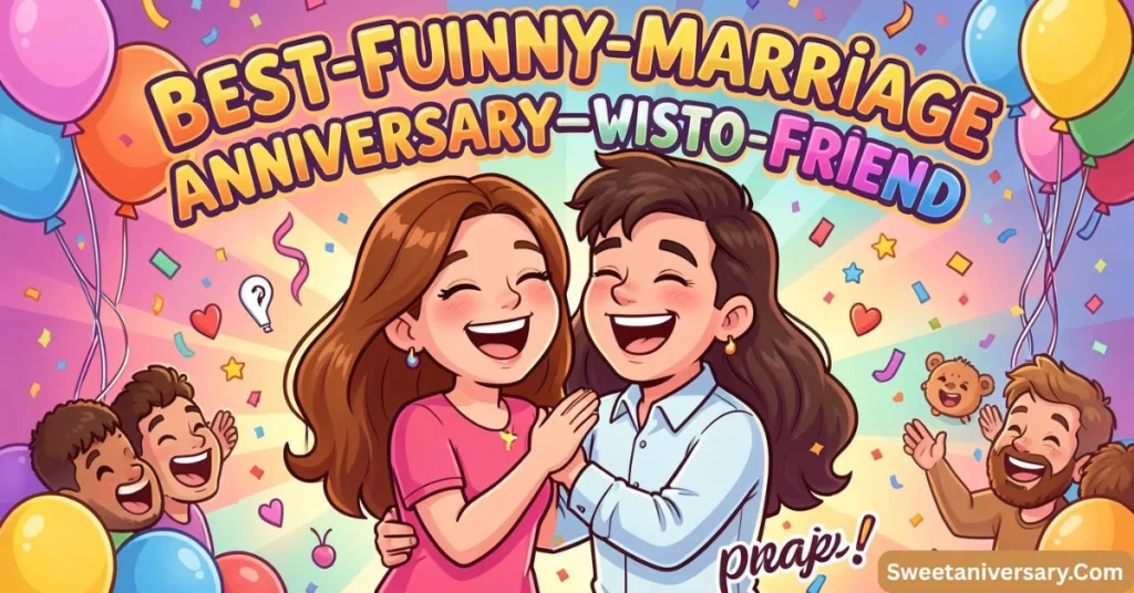 Best Funny Marriage Anniversary Wishes to Friend for Instagram