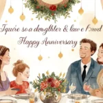 Anniversary Wishes to Daughter and Son in Law
