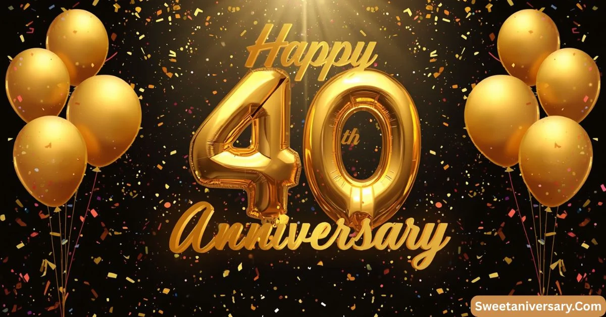 Happy 40th Anniversary Wishes:
