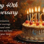 Happy 40th Anniversary Wishes