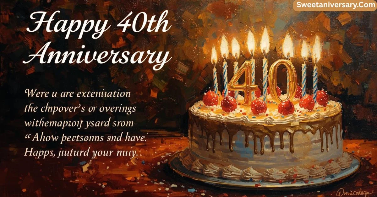 Happy 40th Anniversary Wishes