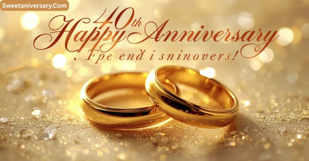 Romantic 40th Anniversary Wishes