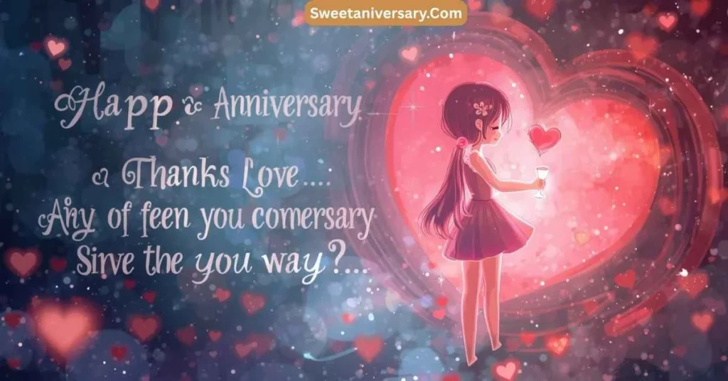 Romantic Thanks for Anniversary Wishes