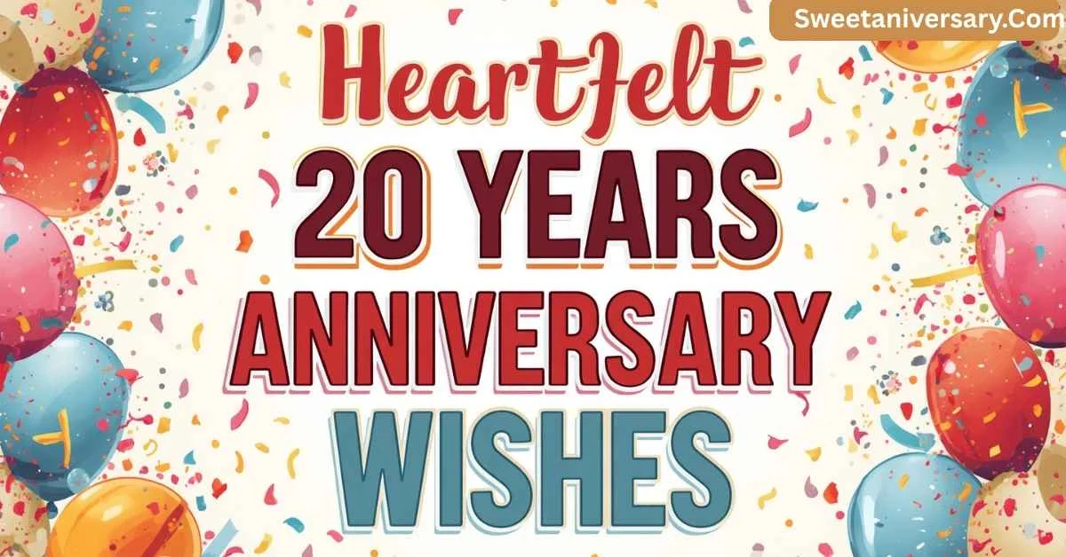 Heartfelt 20 Years Work Anniversary Wishes