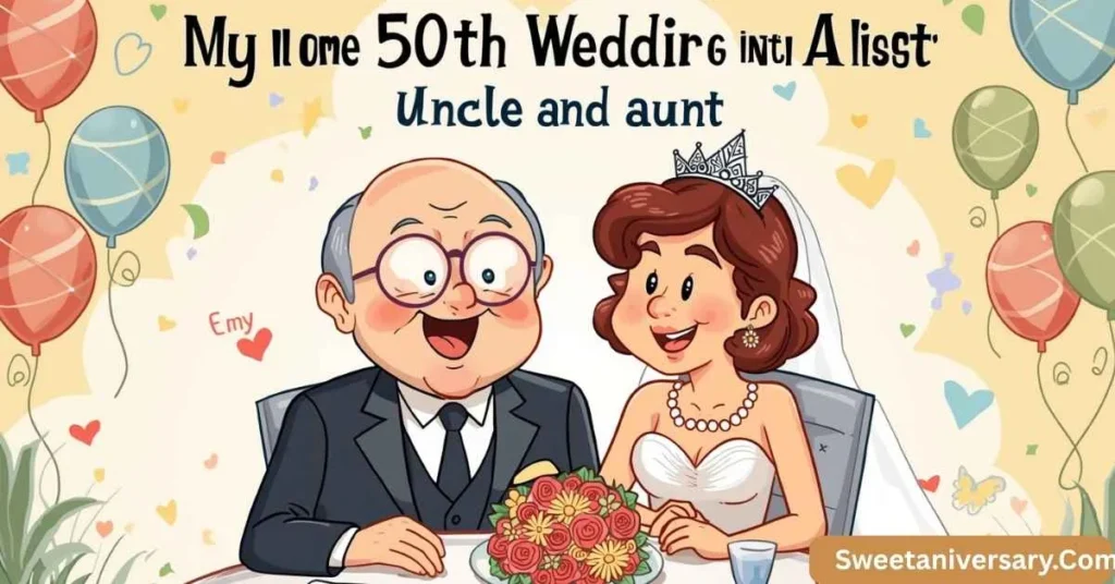 Funny 50th Wedding Anniversary Wishes for Uncle and Aunt