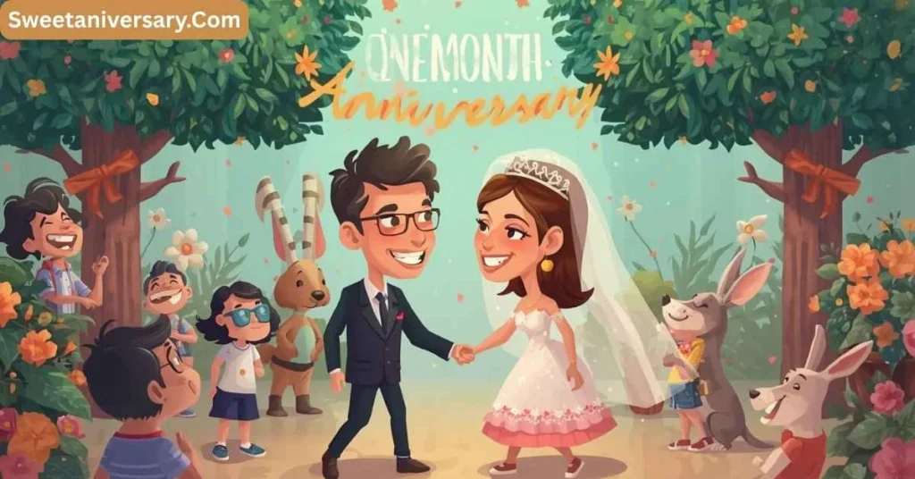 Funny One Month Wedding Anniversary Wishes for Couple