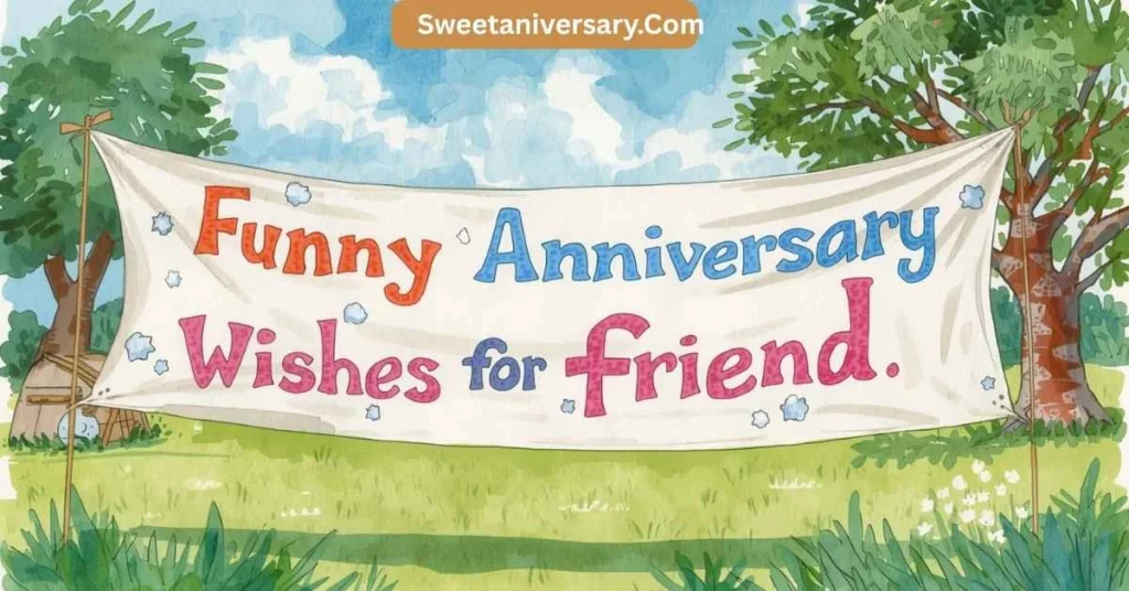 Funny Short Anniversary Wishes for Friend
