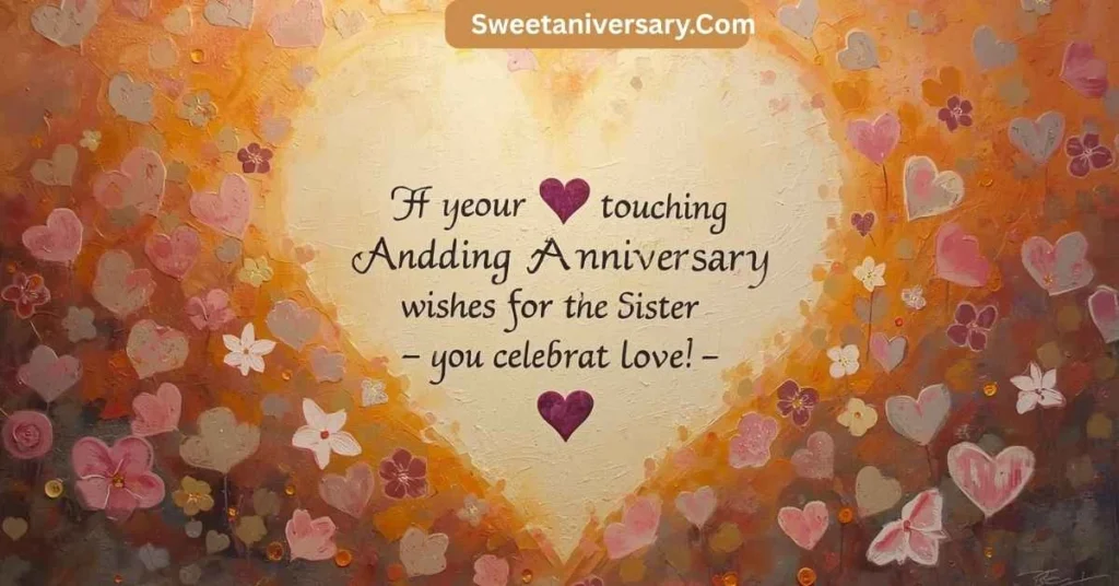 Heart Touching Wedding Anniversary Wishes for Sister