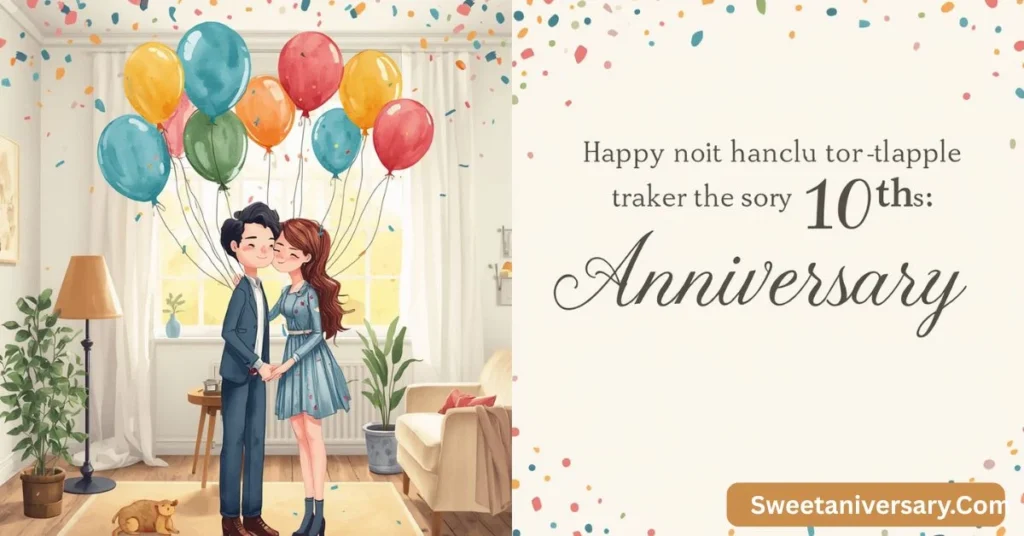 Heartfelt Happy 10th Anniversary Wishes to Couple for Friends