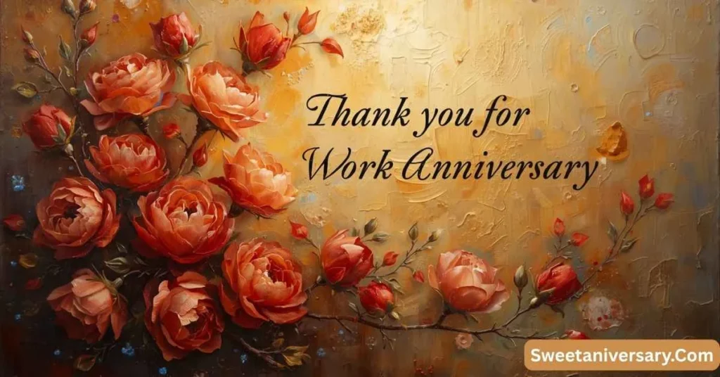 Romantic & Heartfelt Thank You for Work Anniversary Wishes