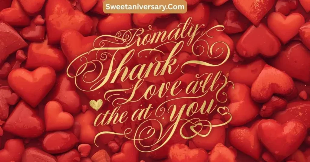 Romantic Short Thank You Message for Anniversary Wishes