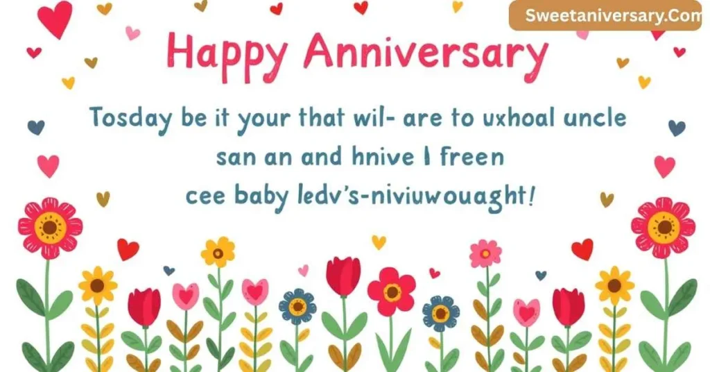 Short Cute Anniversary Wishes for Uncle and Aunt