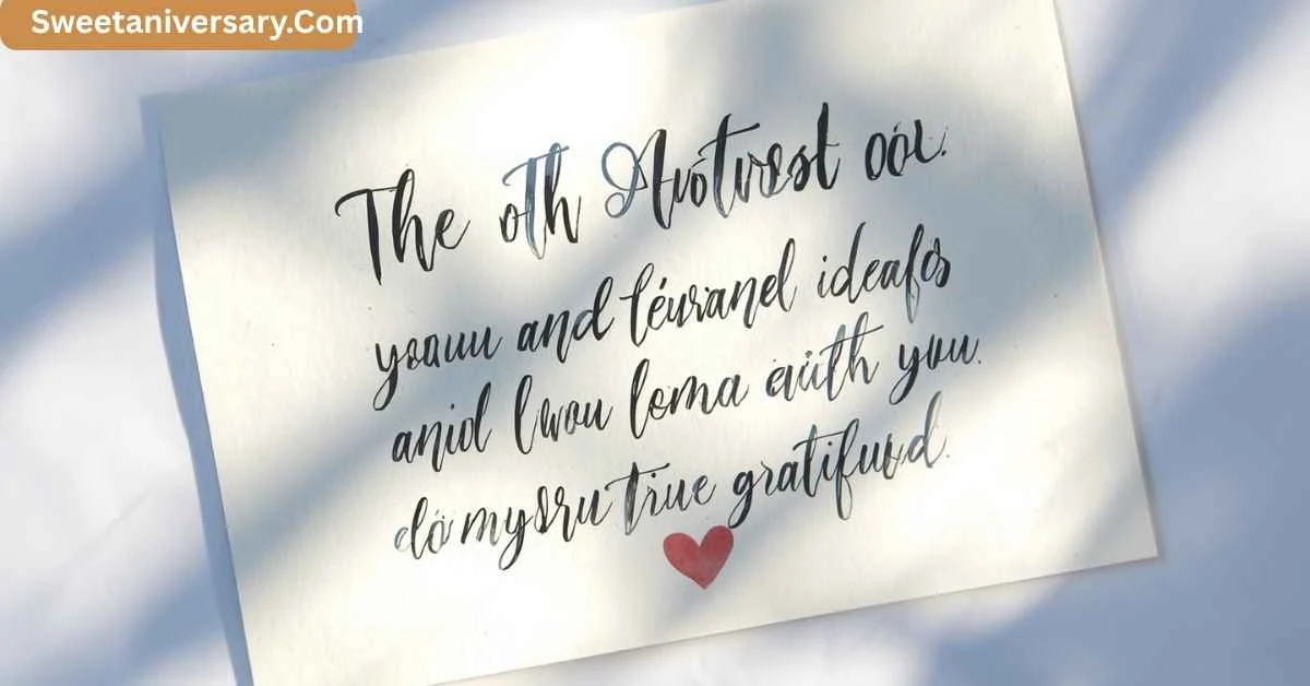 Thank You Note for Anniversary Wishes to Show True Gratitude
