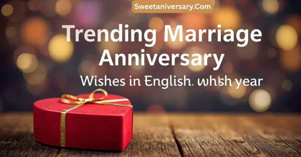 Trending Marriage Anniversary Wishes in English This Year