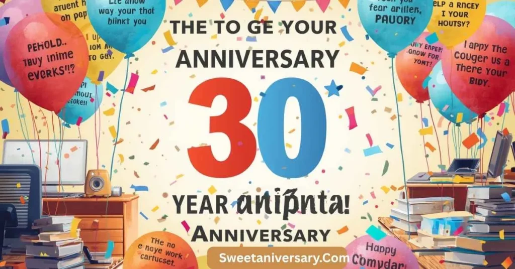 Funny 30 Year Work Anniversary Wishes