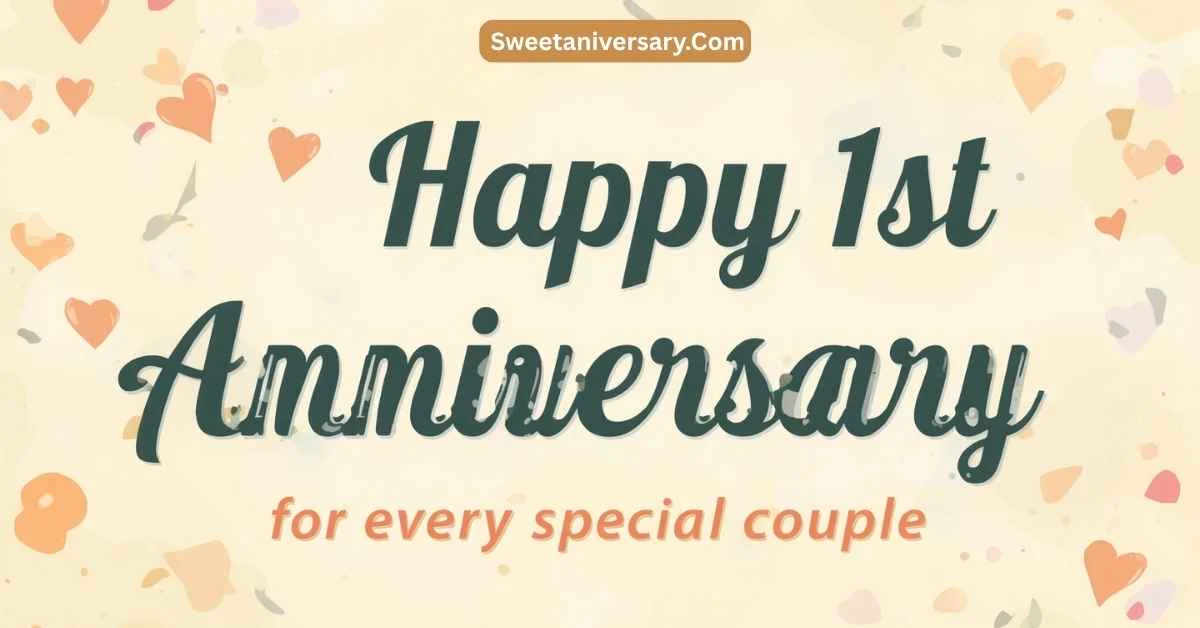 Happy 1st Wedding Anniversary Wishes for Every Special Couple
