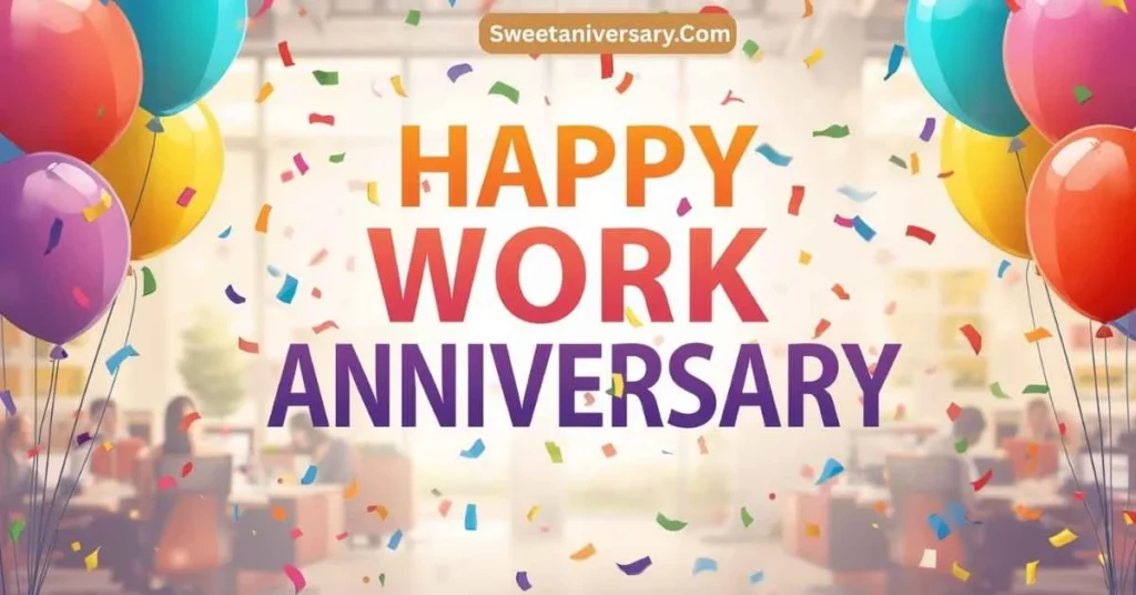 Happy Work Anniversary Wishes for Colleagues