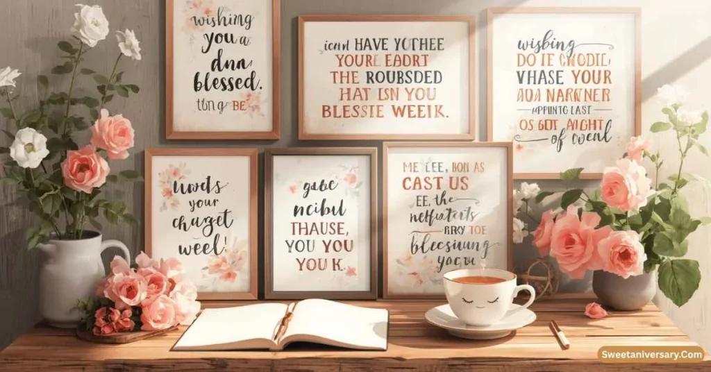 Inspirational Wishing You a Blessed Week Messages