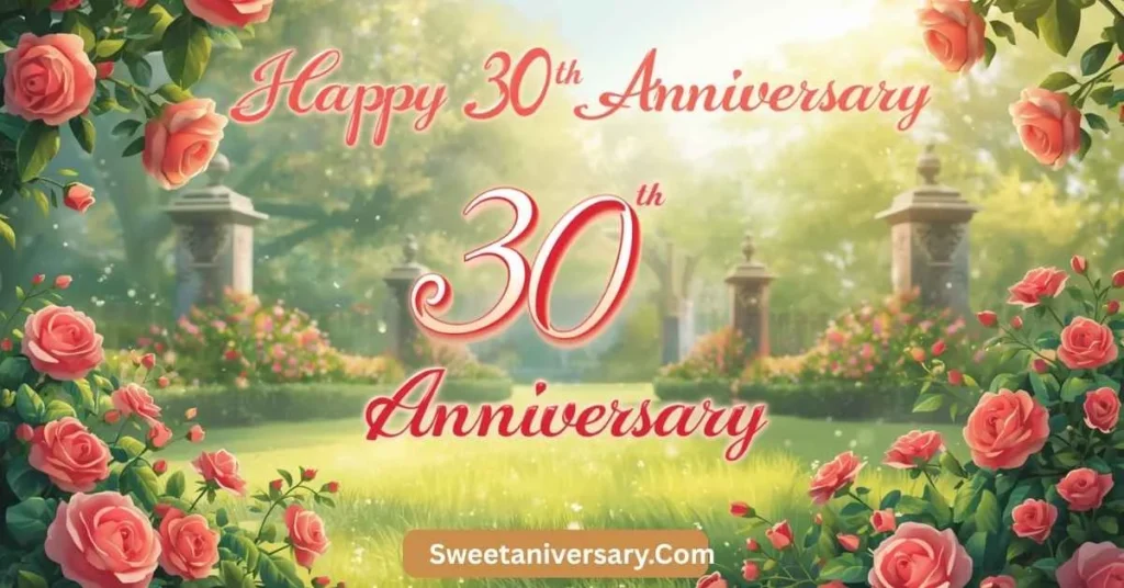 Romantic Happy 30th Anniversary Wishes for Friends