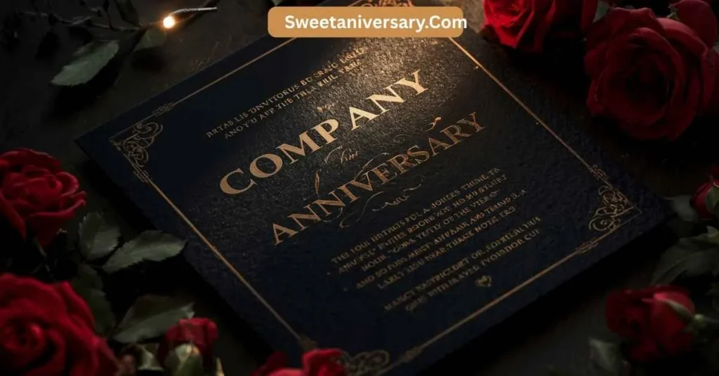 Romantic-Style Company Anniversary Wishes