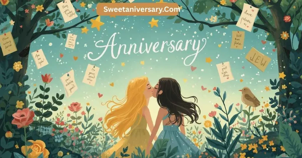 Romantic Style Friend Anniversary Wishes
