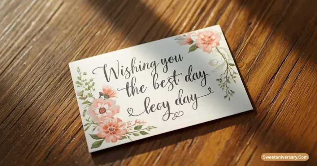 Romantic Wishing You the Best Day Messages 