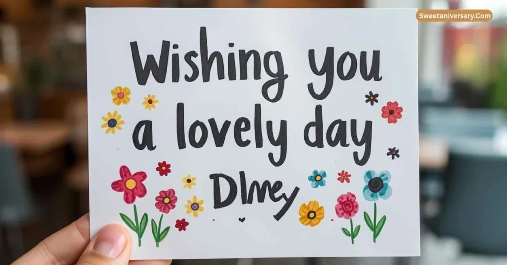 Short and Cute Wishing You a Lovely Day Messages 
