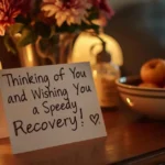 Thinking of You and Wishing You a Speedy Recovery: