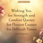 Wishing You Strength and Comfort Quotes