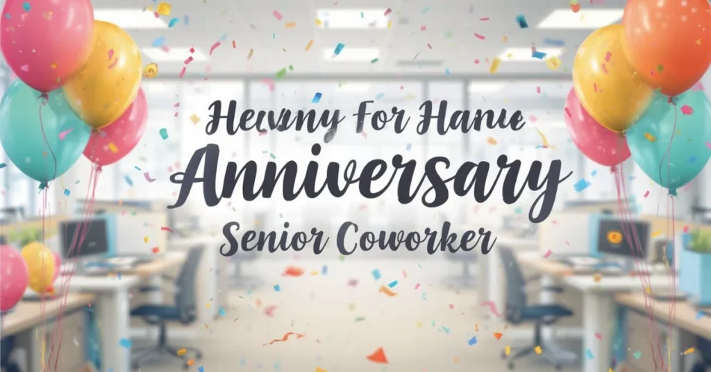 Heartfelt Anniversary Wishes for Senior Coworker