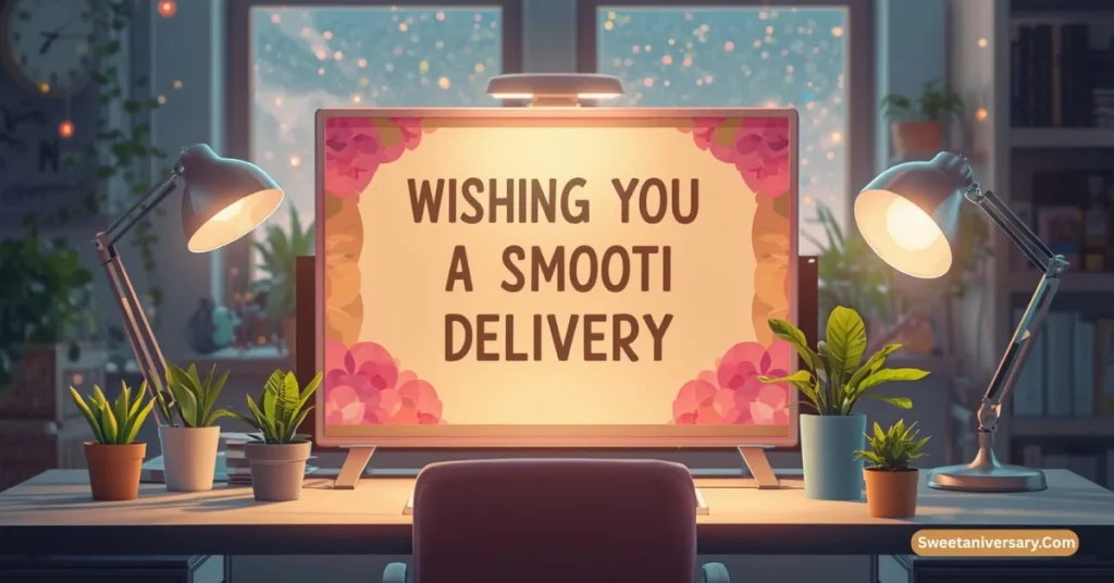 Wishing You a Smooth Delivery Messages for a Coworker