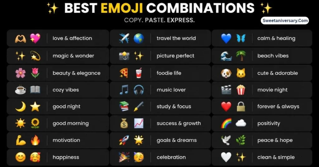Best emoji combinations for copy paste
