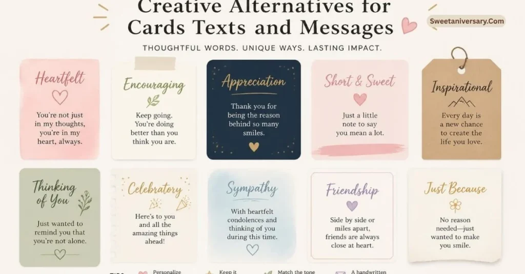 Creative Alternatives for Cards, Texts & Messages