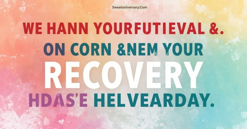 Encouraging Wishing You a Recovery Messages