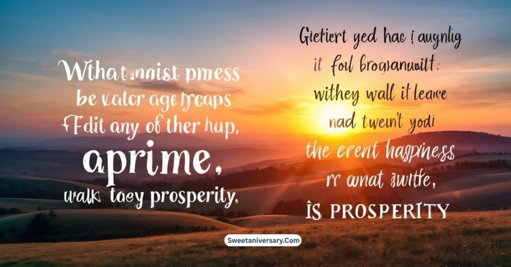 Meaningful Wishing You Happiness and Prosperity Quotes