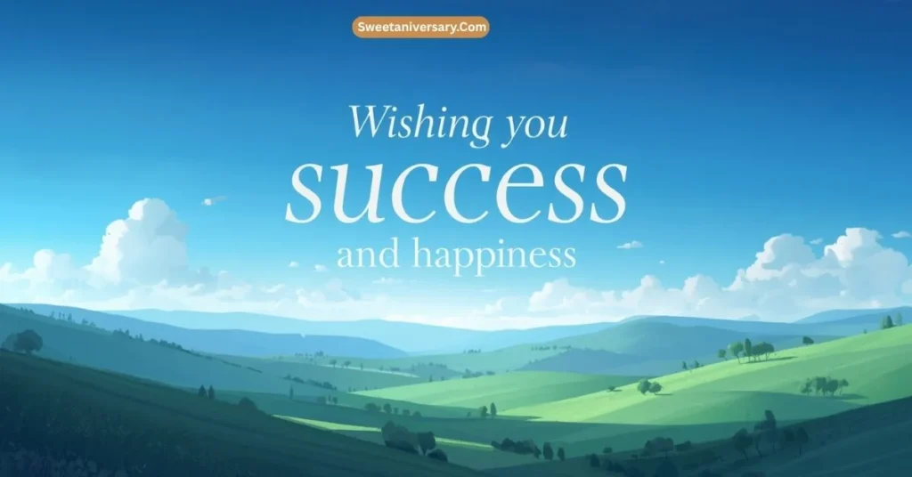Short & Sweet Wishing You Success and Happiness Wishes