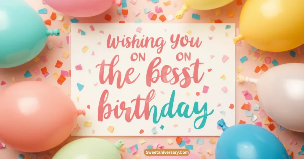 Sweet Wishing You the Best on Your Birthday Messages