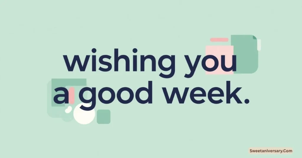 Trending Wishing You a Good Week Messages This Year