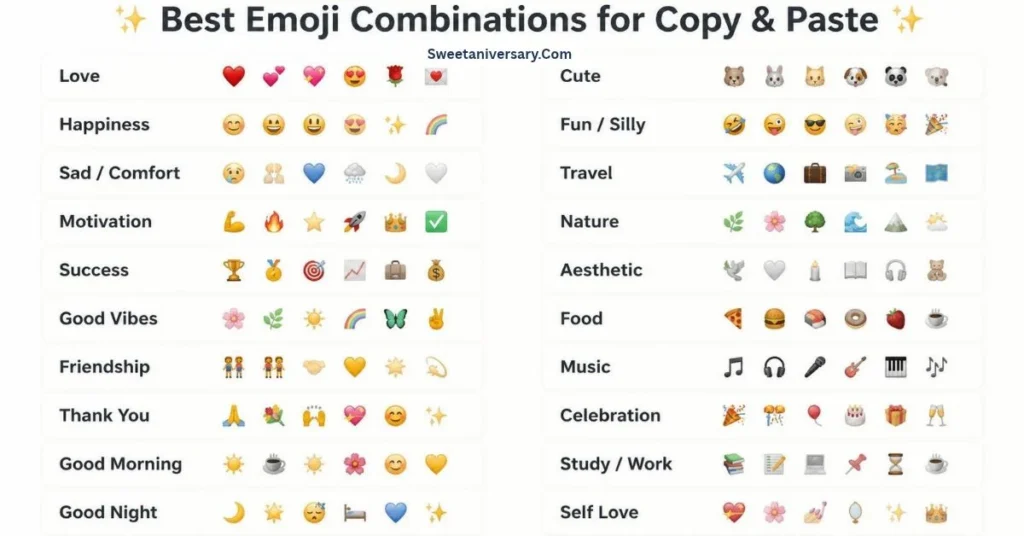 Best emoji combinations for copy paste