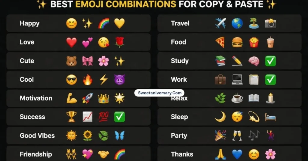 Best emoji combinations for copy paste