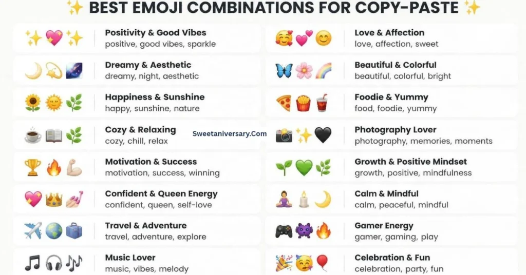 Best emoji combinations for copy paste